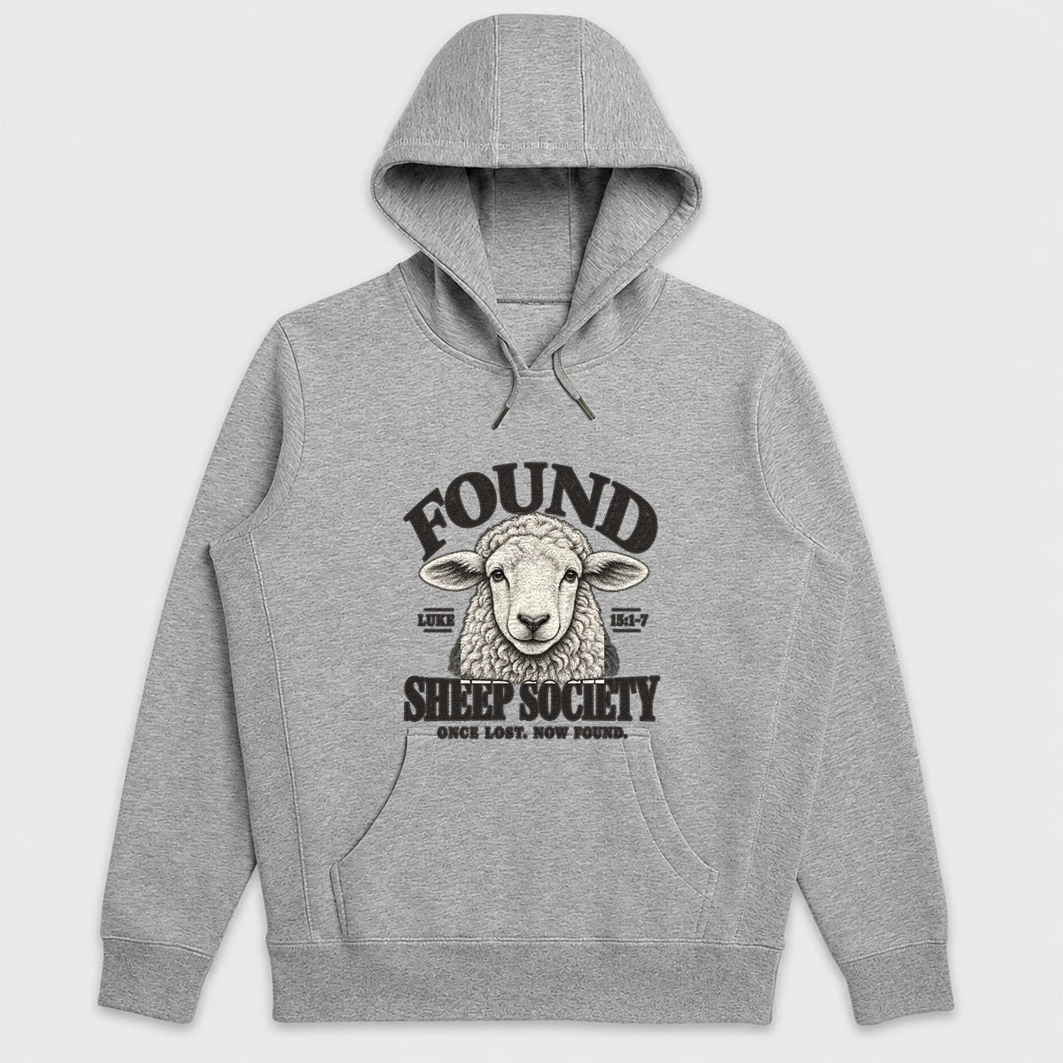 Found Sheep Society Once Lost Now Found, Gift For New Believer | 2D Unisex Hoodie