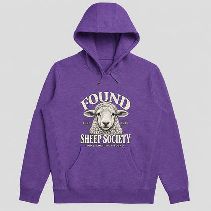 Found Sheep Society Once Lost Now Found, Gift For New Believer | 2D Unisex Hoodie