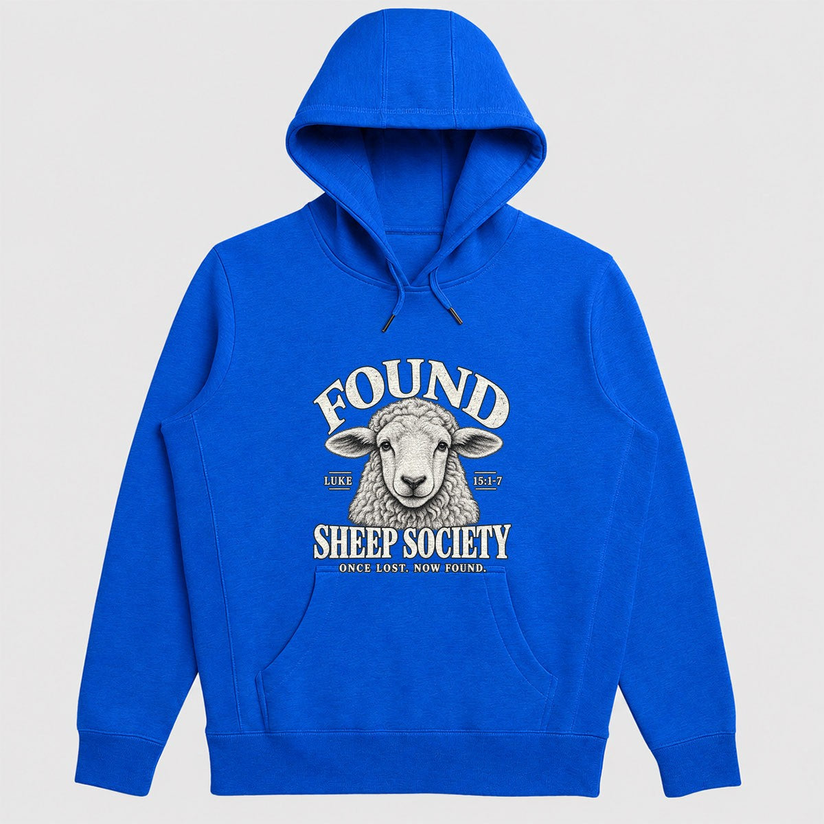 Found Sheep Society Once Lost Now Found, Gift For New Believer | 2D Unisex Hoodie