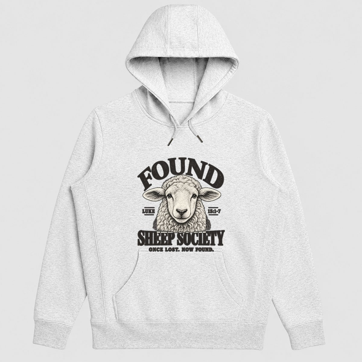 Found Sheep Society Once Lost Now Found, Gift For New Believer | 2D Unisex Hoodie
