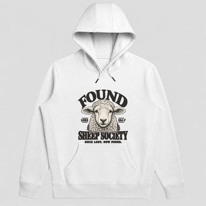 Found Sheep Society Once Lost Now Found, Gift For New Believer | 2D Unisex Hoodie