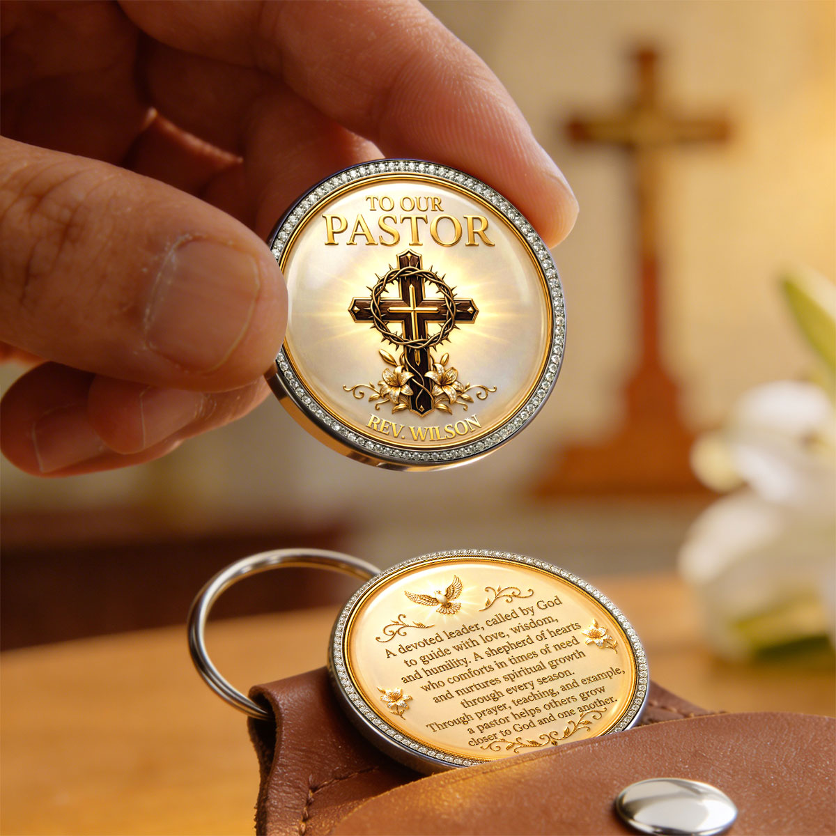 To Our Pastor For Having The Heart Of A Servant Leader | Personalized Pocket Hug
