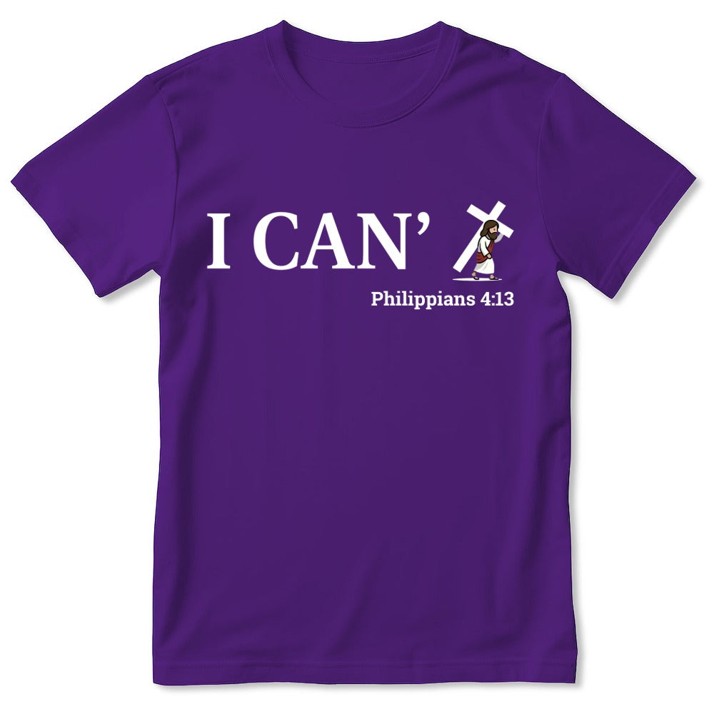 Through Christ I Can, Gift For Family | 2D Unisex T-shirt