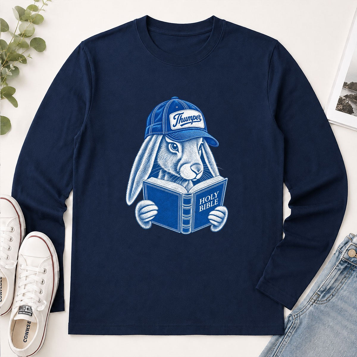 Bible Thumper, Gift For Sunday School Teacher | 2D Unisex Long Sleeve