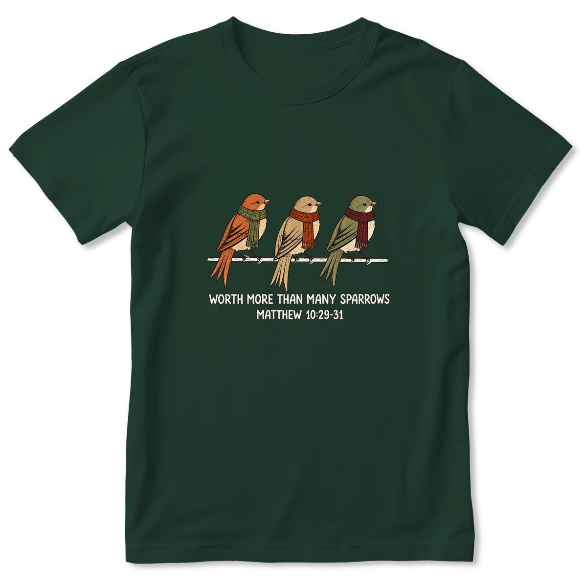 Worth More Than Many Sparrows, Gift For Grandma | 2D Unisex T-shirt