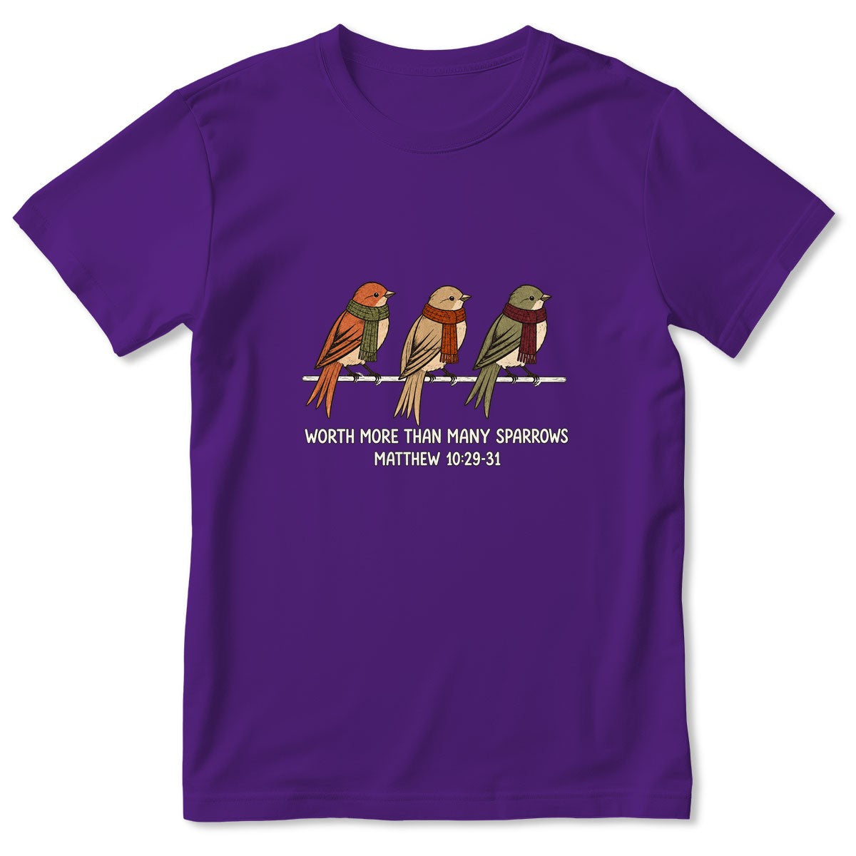 Worth More Than Many Sparrows, Gift For Grandma | 2D Unisex T-shirt