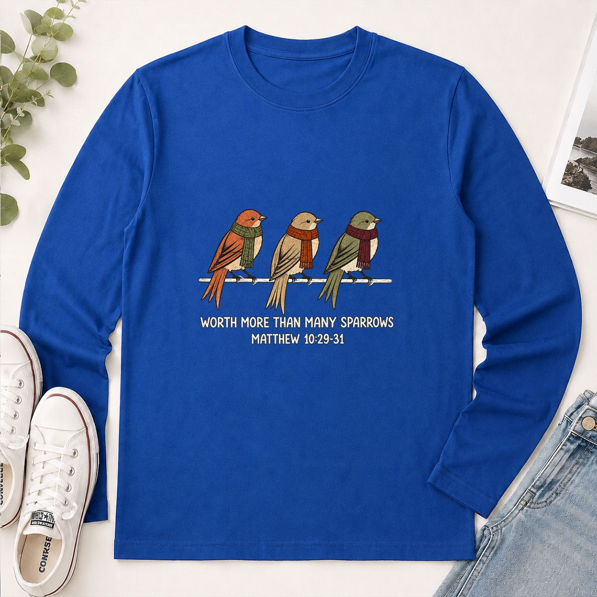 Worth More Than Many Sparrows, Gift For Grandma | 2D Unisex Long Sleeve