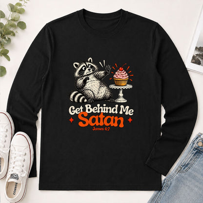 Get Behind Me Satan, Gift For Baker | 2D Unisex Long Sleeve