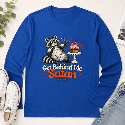 Get Behind Me Satan, Gift For Baker | 2D Unisex Long Sleeve