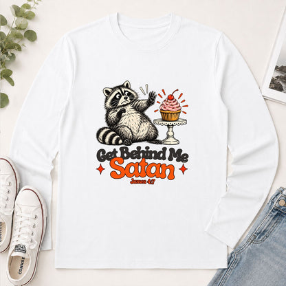 Get Behind Me Satan, Gift For Baker | 2D Unisex Long Sleeve