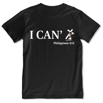 Through Christ I Can, Gift For Family | 2D Unisex T-shirt