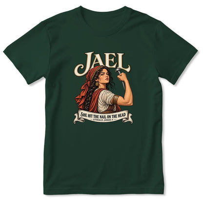 Jael She Hit The Nail On The Head, Gift For Strong Christian Woman | 2D Unisex T-shirt