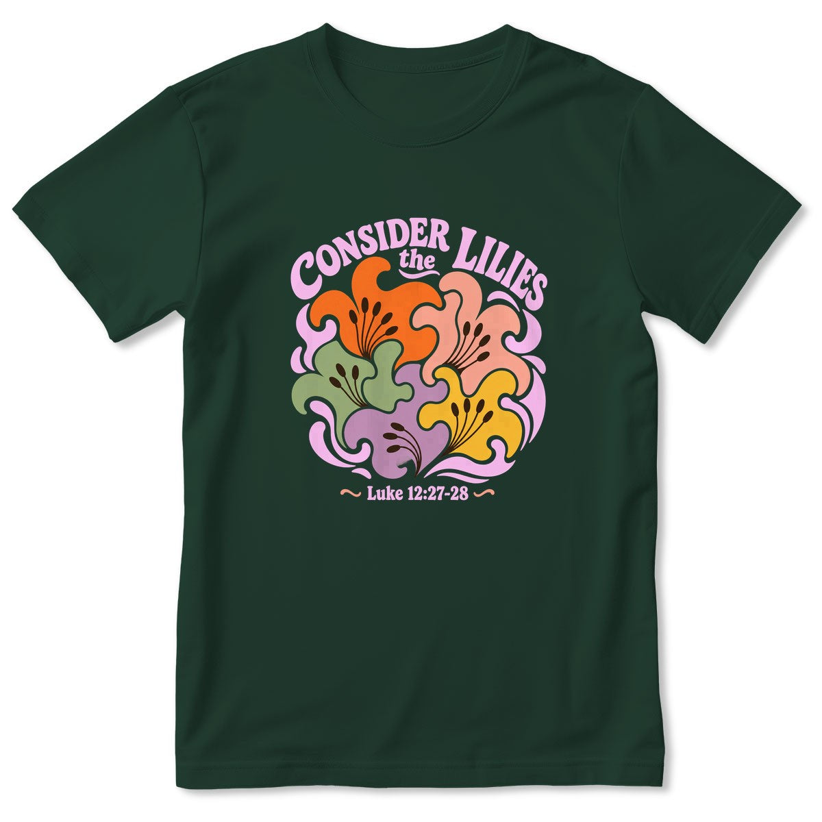 Consider The Lilies, Gift For Garden Lover｜2D Unisex T-shirt