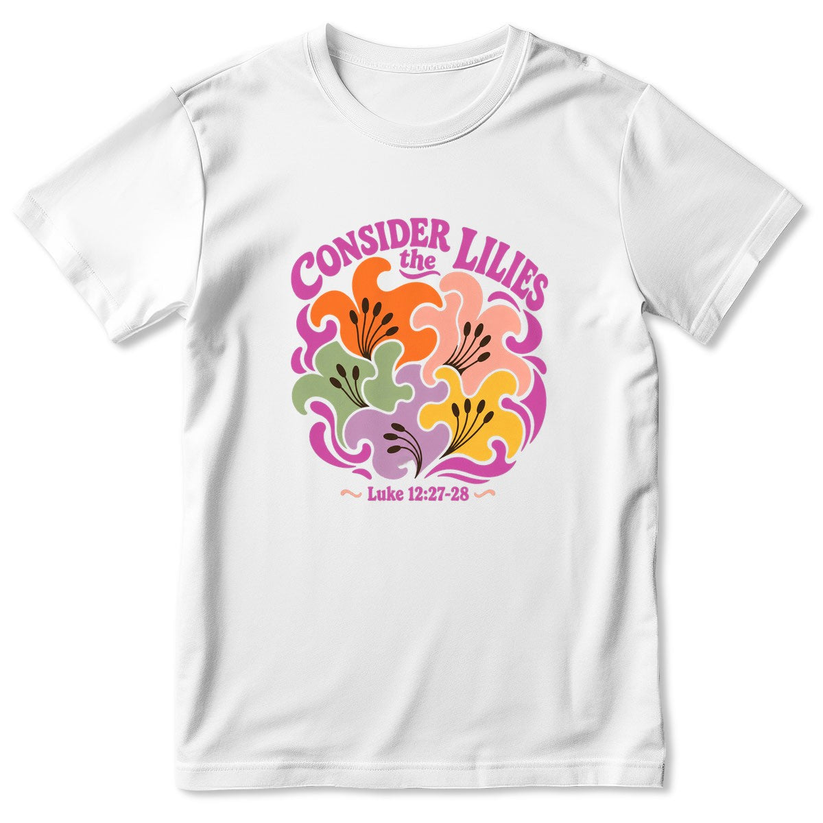 Consider The Lilies, Gift For Garden Lover｜2D Unisex T-shirt