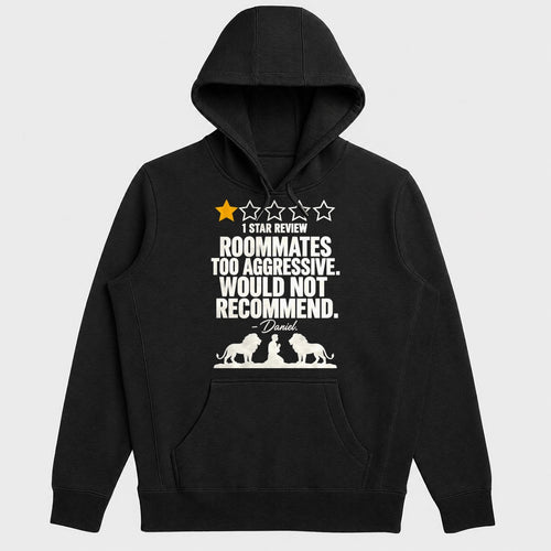 1 Star Review Roommates Too Aggressive Would Not Recommend Daniel, Gift For Bible Humor Lovers - 2D Unisex Hoodie