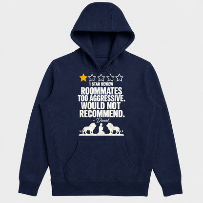 1 Star Review Roommates Too Aggressive Would Not Recommend Daniel, Gift For Bible Humor Lovers - 2D Unisex Hoodie