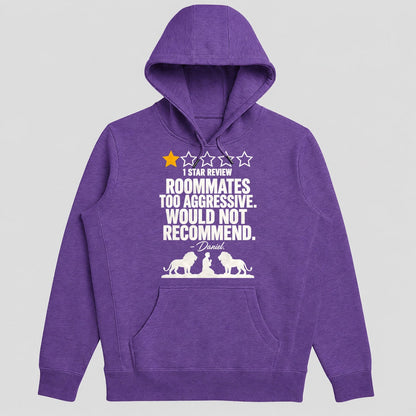 1 Star Review Roommates Too Aggressive Would Not Recommend Daniel, Gift For Bible Humor Lovers - 2D Unisex Hoodie