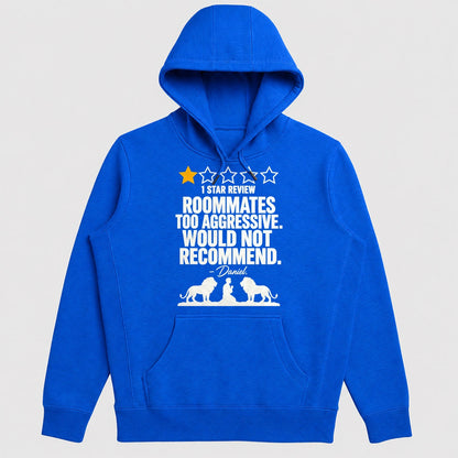 1 Star Review Roommates Too Aggressive Would Not Recommend Daniel, Gift For Bible Humor Lovers - 2D Unisex Hoodie