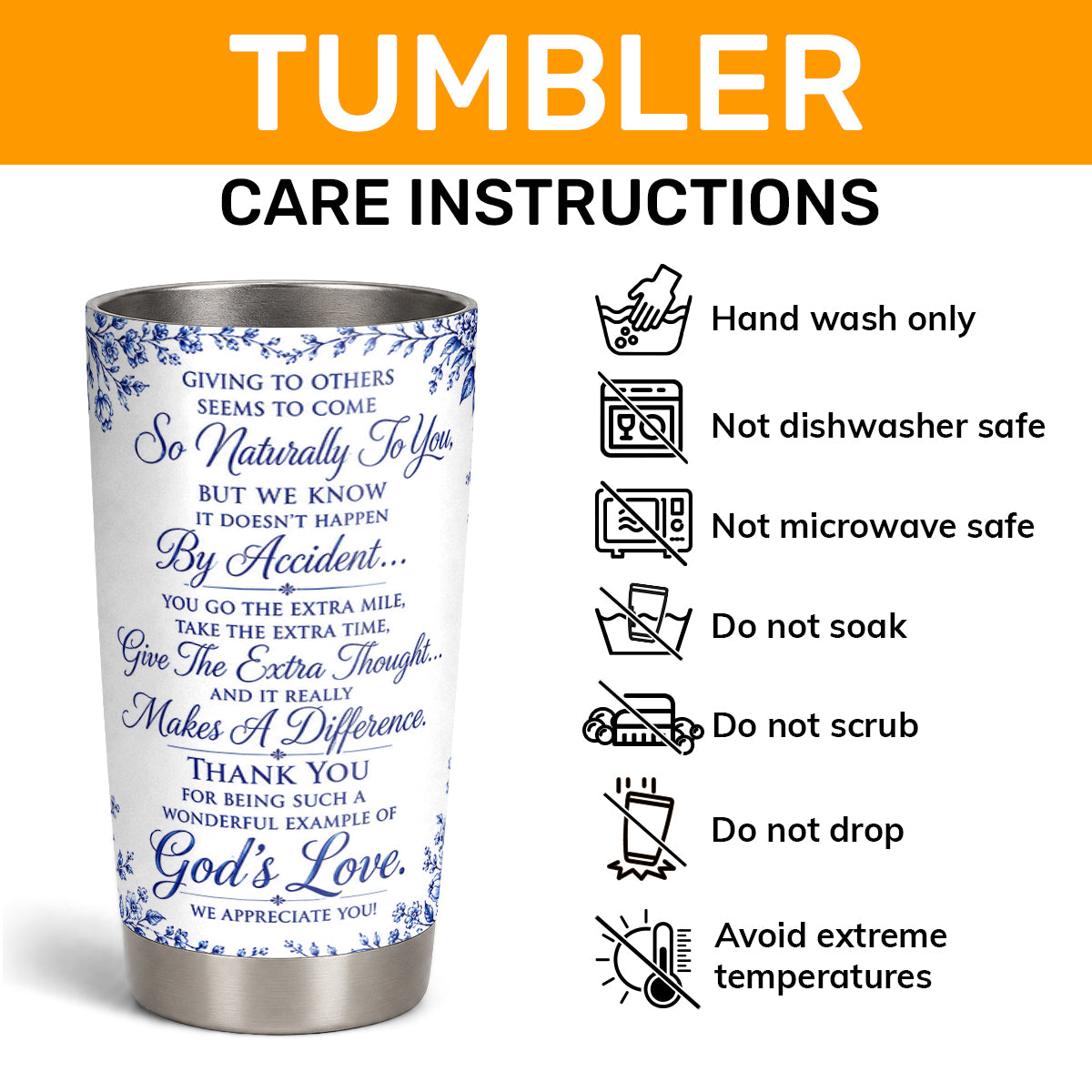 To Our Pastor's Wife, Gift For Pastor's Wife | Personalized Stainless Steel Tumbler