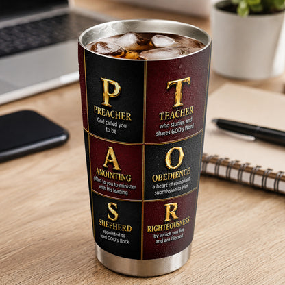 A Truly Great Pastor, Gift For Pastor | Personalized Stainless Steel Tumbler