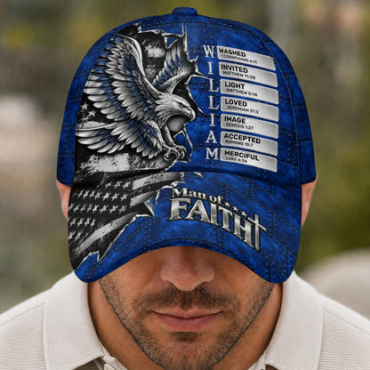 Man Of Faith, Gift For Men | Personalized Classic Cap