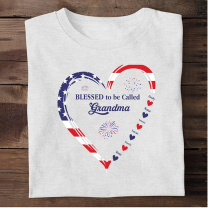 Blessed To Be Called Grandma, Christian Gift For Grandma | Personalized 2D Unisex T-shirt