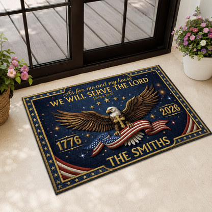 Chosen To Serve Him, Gift of Purpose | Personalized Doormat
