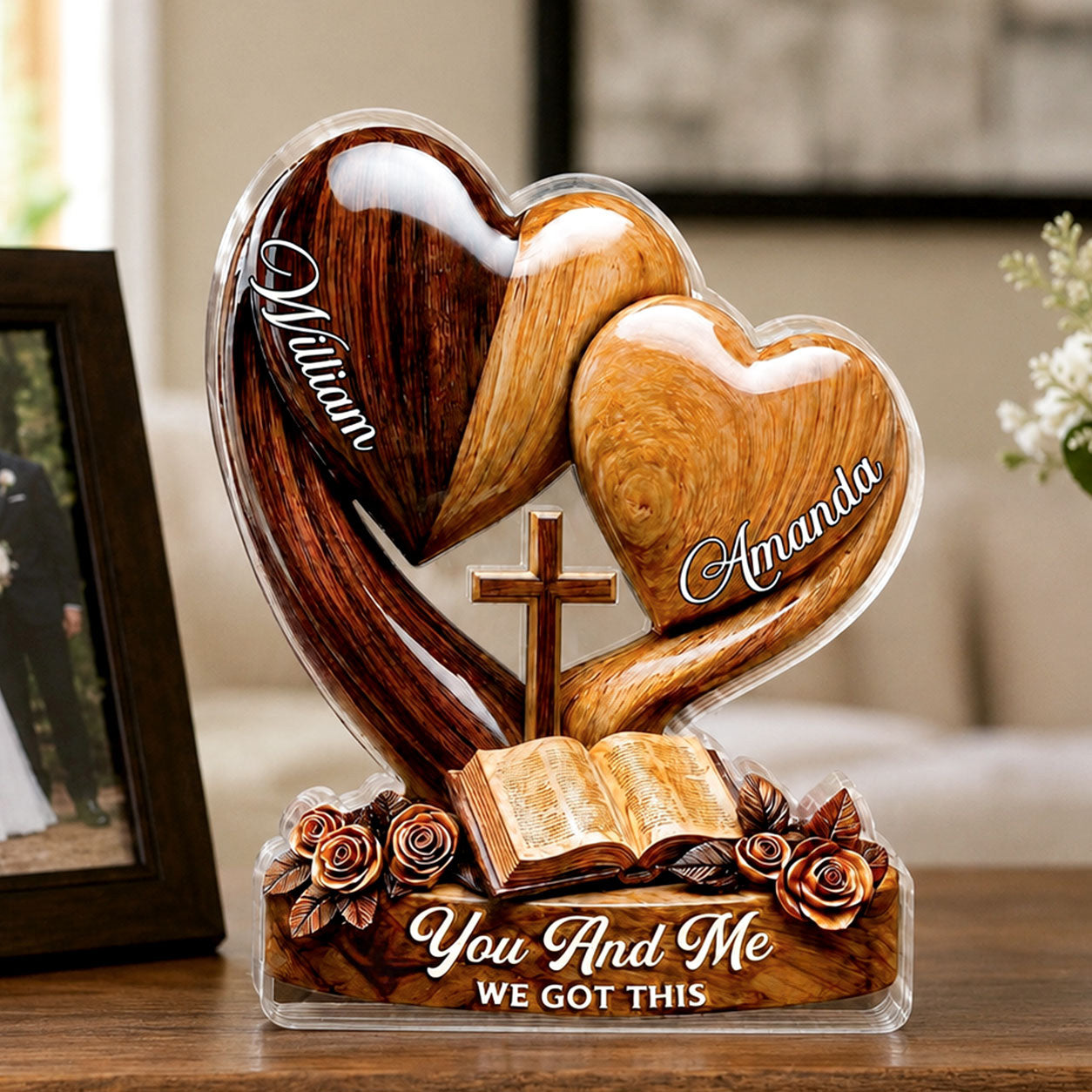 You And Me, We Got This, Christian Gift | Personalized Custom Shaped Acrylic Plaque