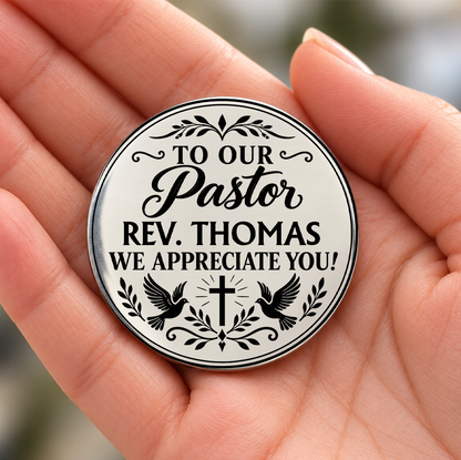 In Infinite Wisdom, Pastor Appreciation Gifts For Pastor | Personalized Pocket Hug