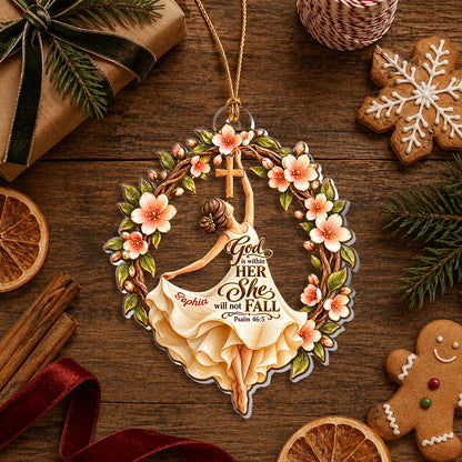 God Is Within Her, Gift For Her | Personalized 1-Layer Acrylic Ornament