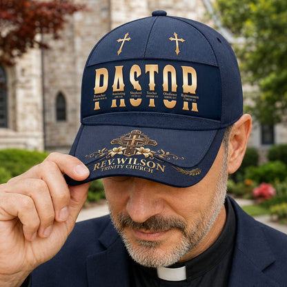 To Our Pastor For Having The Heart Of A Servant Leader | Personalized Classic Cap