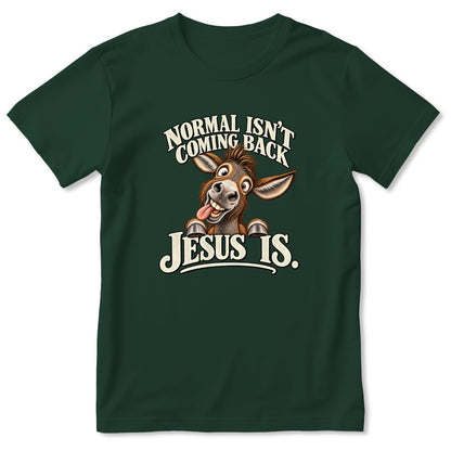 Normal Isn't Coming Back Jesus Is, Gift For Christian Farmer | 2D Unisex T-shirt