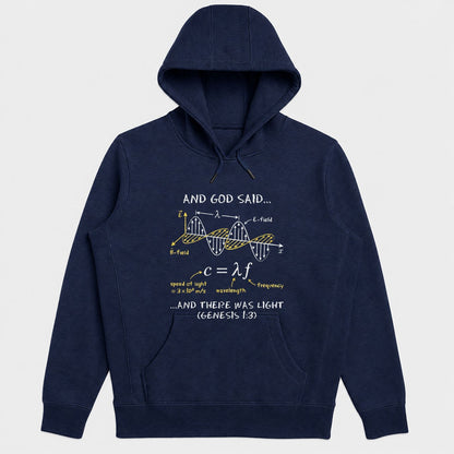 And God Said And There Was Light, Gift For Physics Teacher | 2D Unisex Hoodie