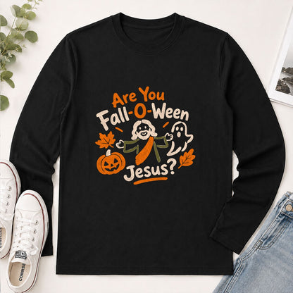 Are You Fall-O-Ween Jesus, Gift For Fall Lover | 2D Unisex Long Sleeve