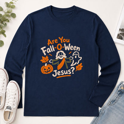 Are You Fall-O-Ween Jesus, Gift For Fall Lover | 2D Unisex Long Sleeve