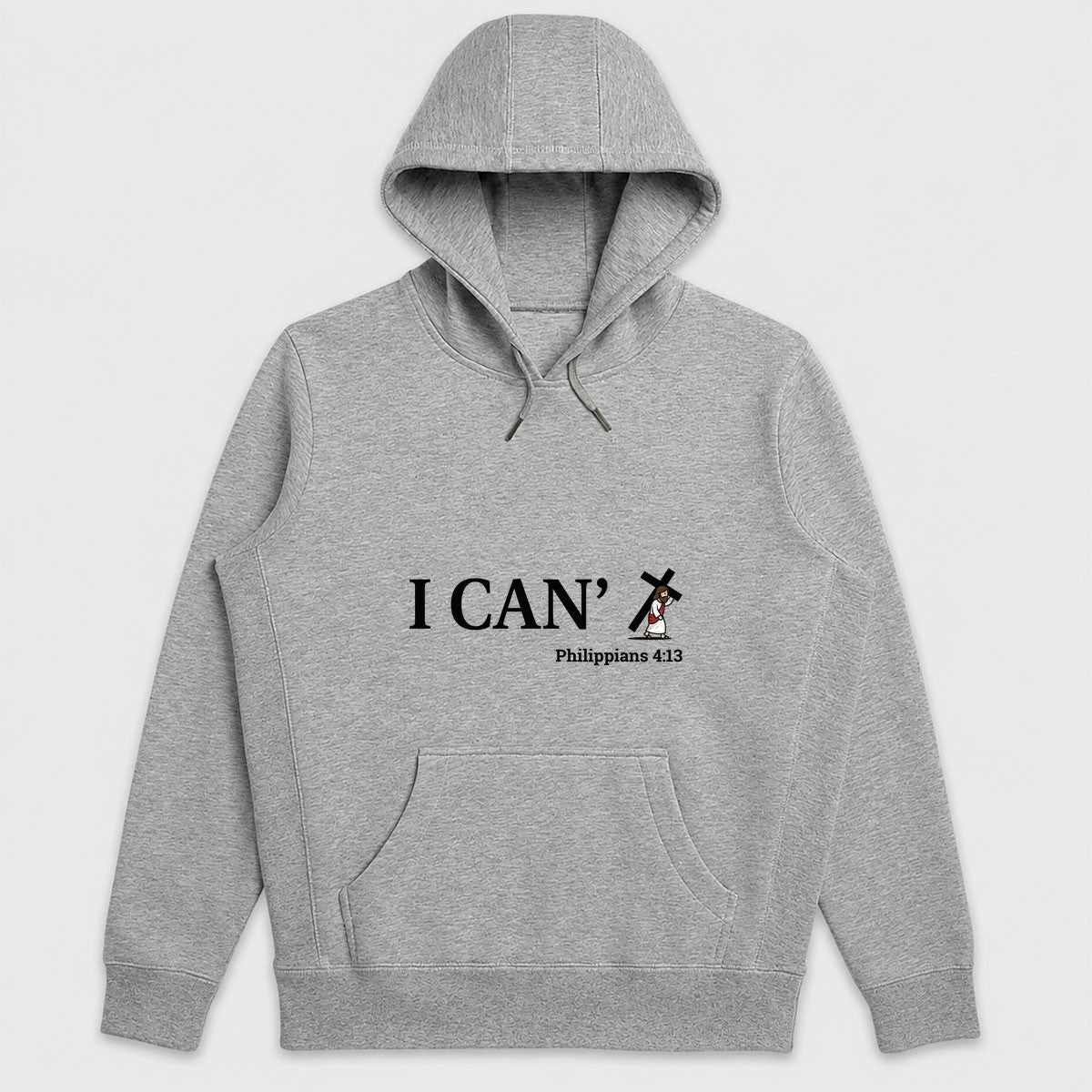 Through Christ I Can, Gift For Christian Athlete | 2D Unisex Hoodie