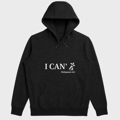 Through Christ I Can, Gift For Christian Athlete | 2D Unisex Hoodie