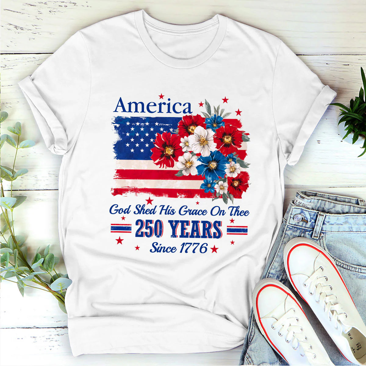 God Shed His Grace On Thee | 2D Unisex T-shirt