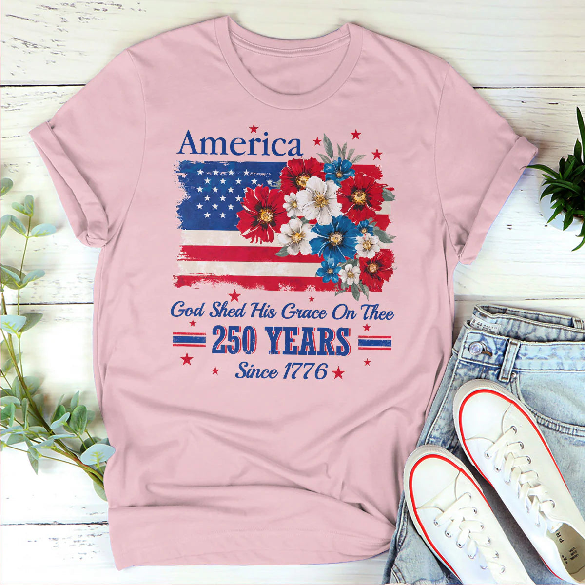 God Shed His Grace On Thee | 2D Unisex T-shirt