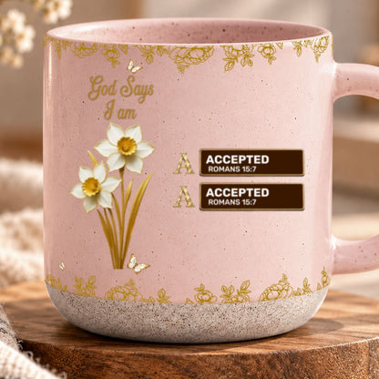 God Says You Are, Gift For Women  | Personalized Pottery Mug