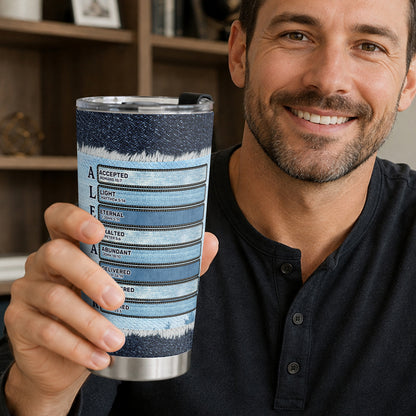 Those Who Hope In The Lord, Gift For Loved One | Personalized Stainless Steel Tumbler