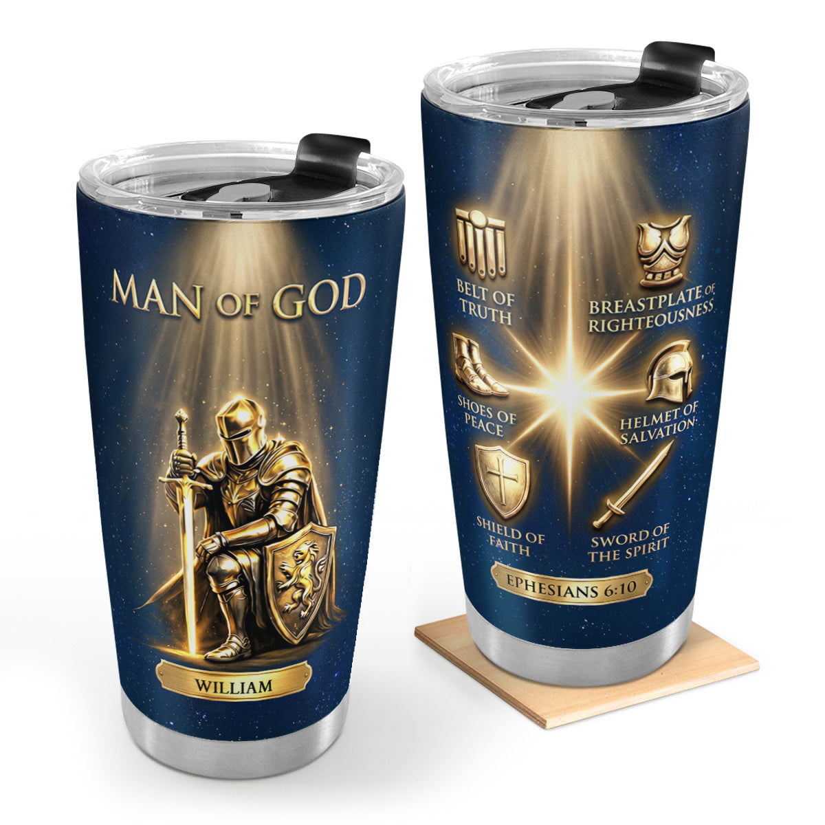 Man Of God | Personalized Stainless Steel Tumbler