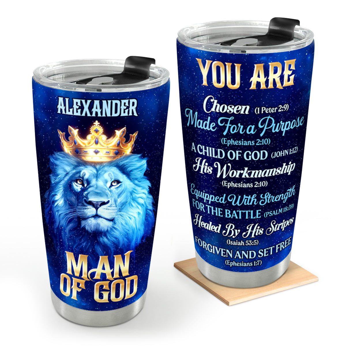 Man Of God | Personalized Stainless Steel Tumbler