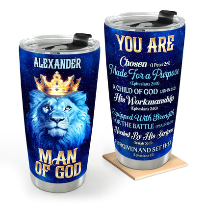 Man Of God | Personalized Stainless Steel Tumbler