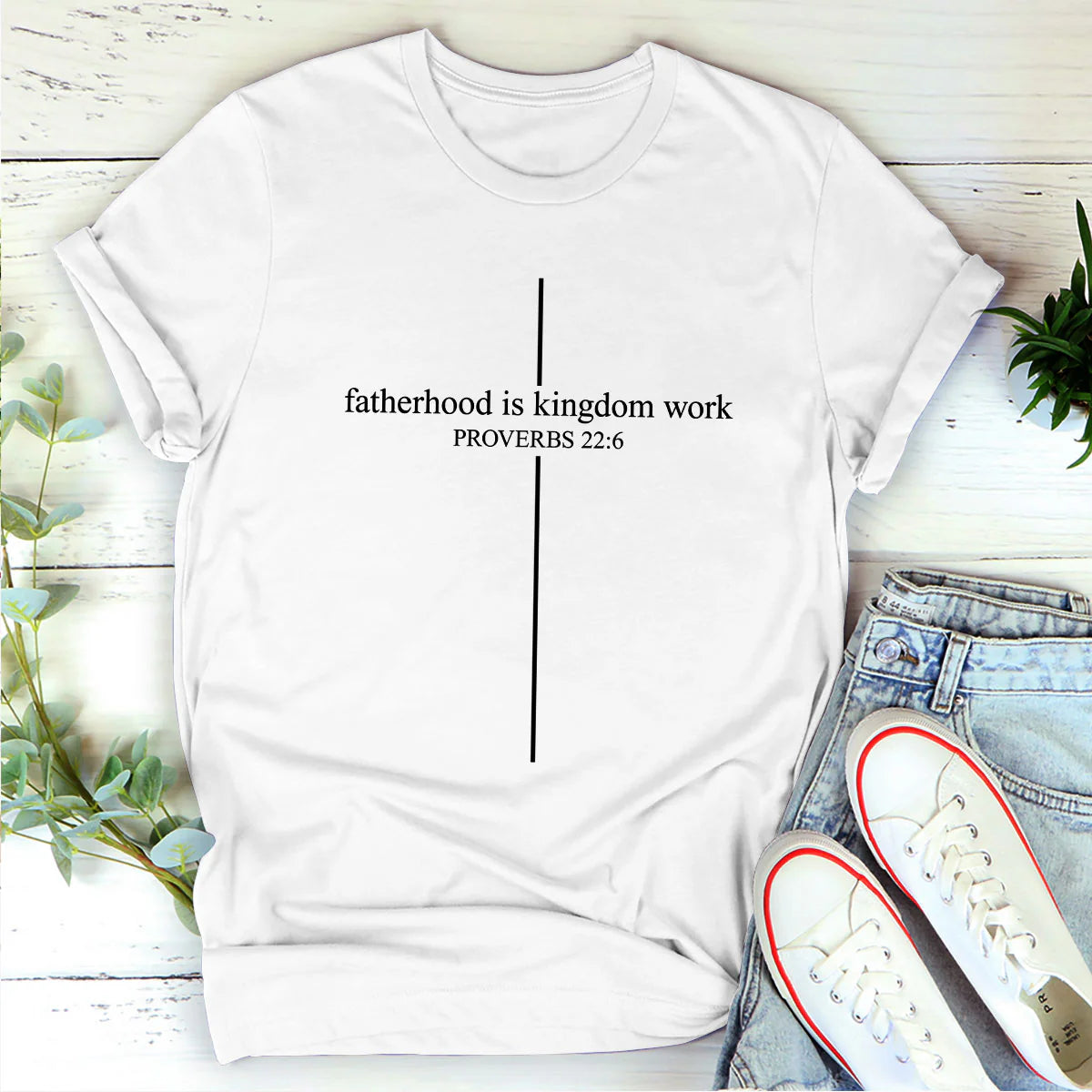 Fatherhood Is Kingdom Work | 2D Unisex T-shirt