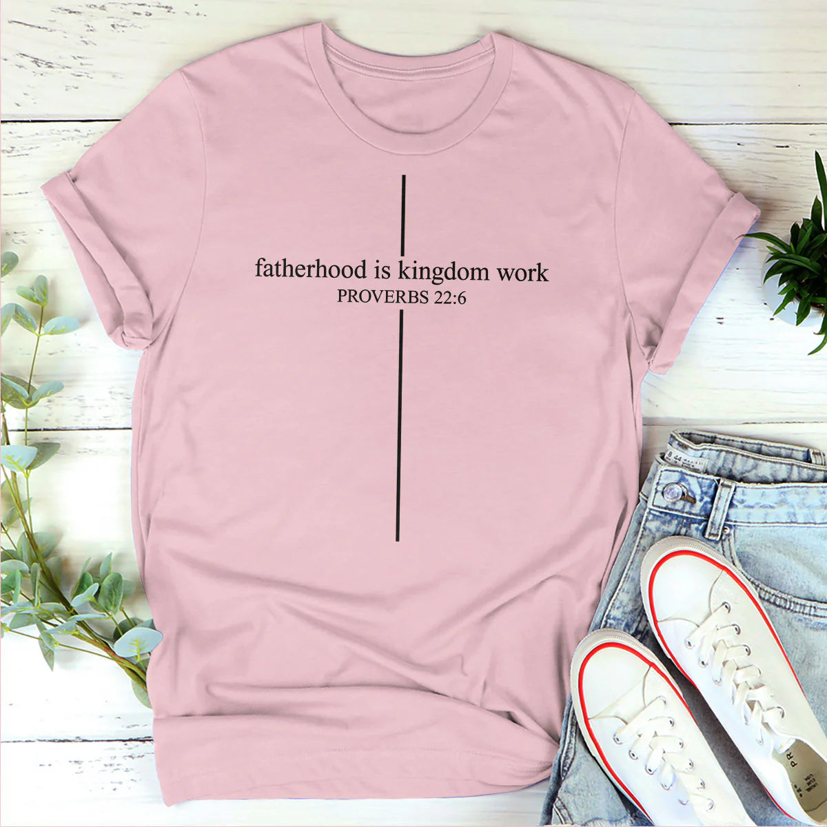 Fatherhood Is Kingdom Work | 2D Unisex T-shirt