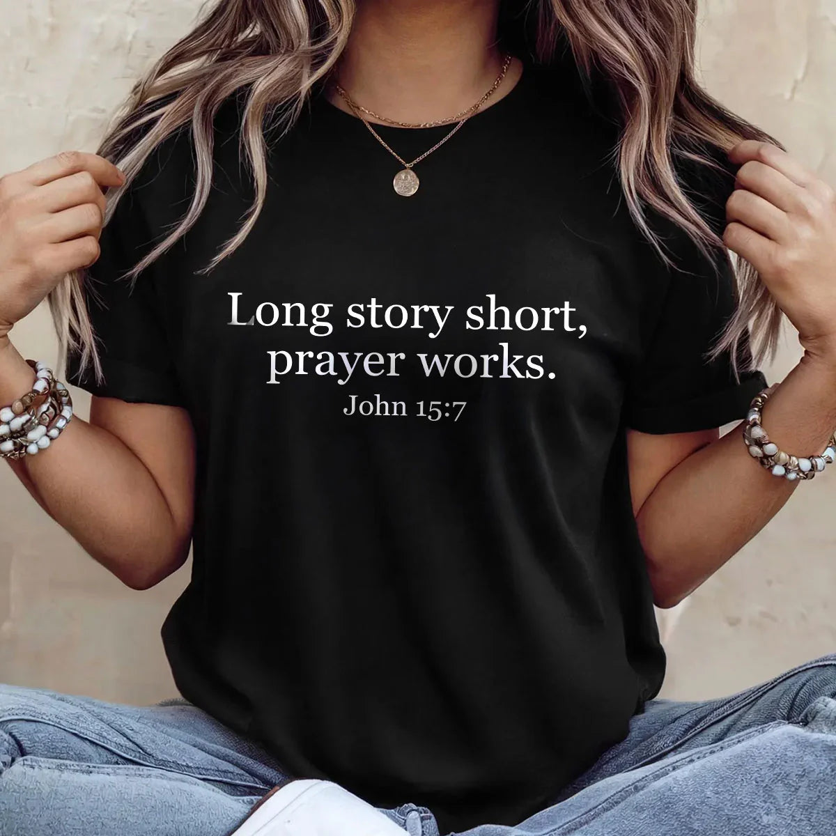 Long Story Short Prayer Works | 2D Unisex T-shirt