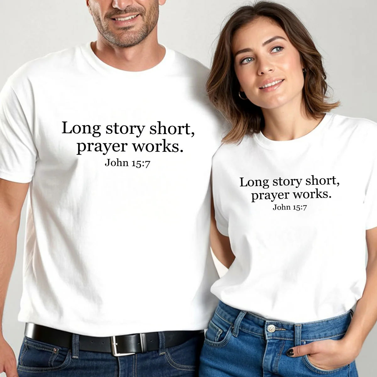Long Story Short Prayer Works | 2D Unisex T-shirt