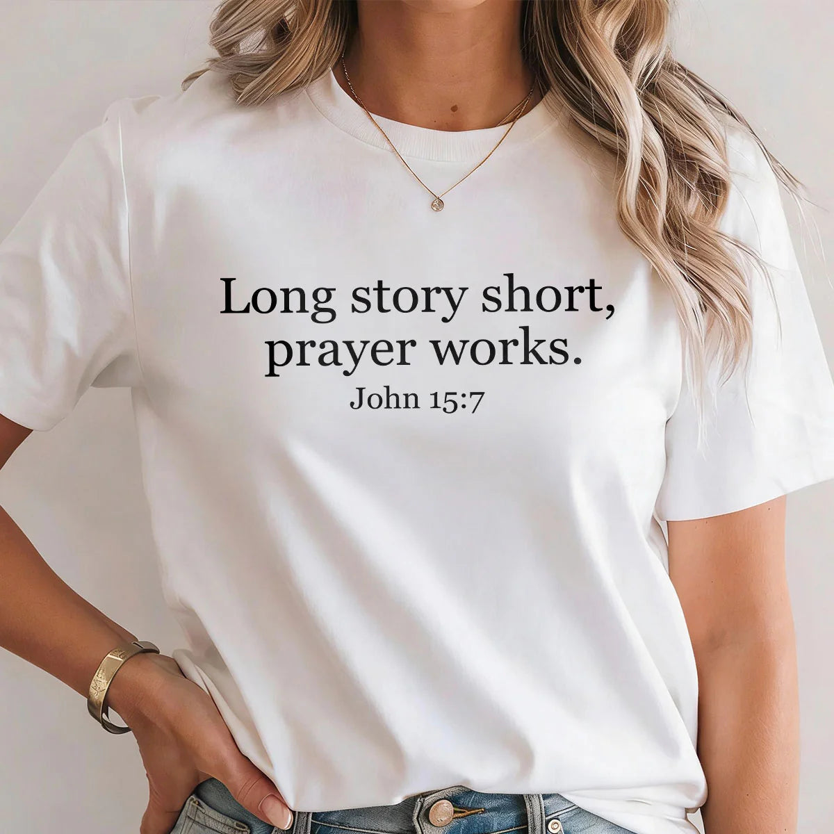 Long Story Short Prayer Works | 2D Unisex T-shirt