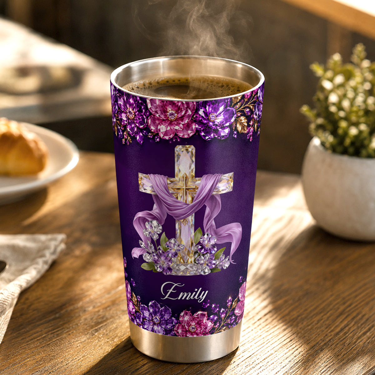 Good Morning This Is God, Gift For Women | Personalized Stainless Steel Tumbler